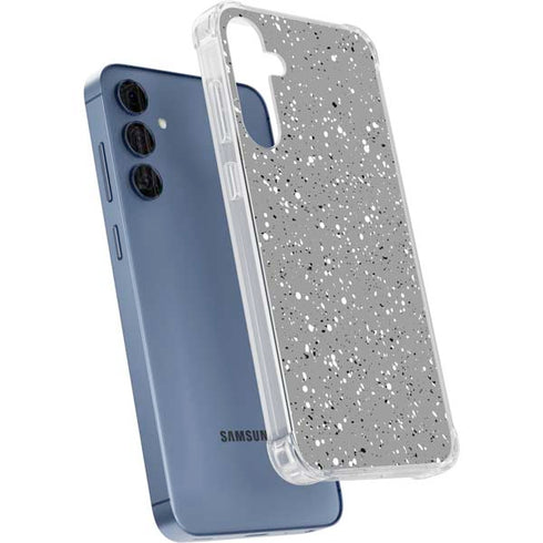 Grey Speckle Galaxy A35 5G Clear Case